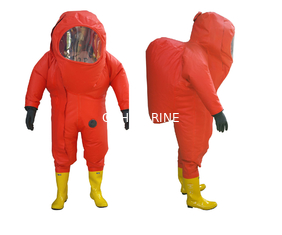 CCS Approved Marine Heavy Duty Gas Tight Chemical Protective Suit Clothing