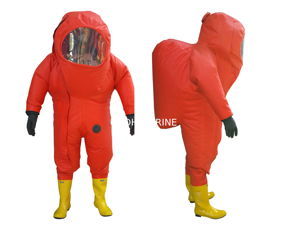 CCS Approved Marine Heavy Duty Gas Tight Chemical Protective Suit Clothing