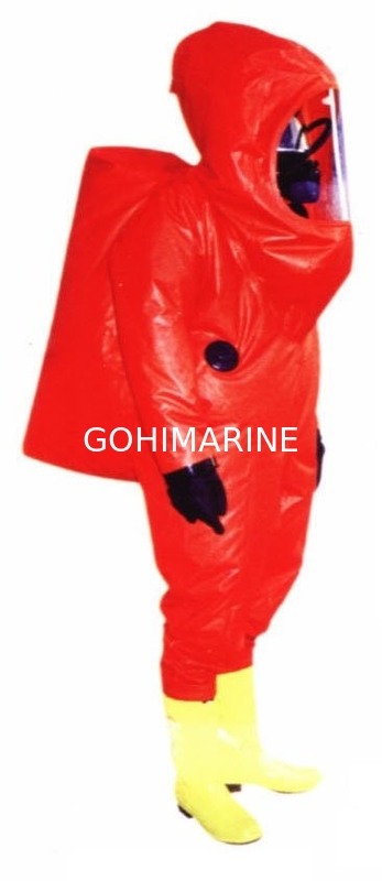 CCS Approved Marine Heavy Duty Gas Tight Chemical Protective Suit Clothing