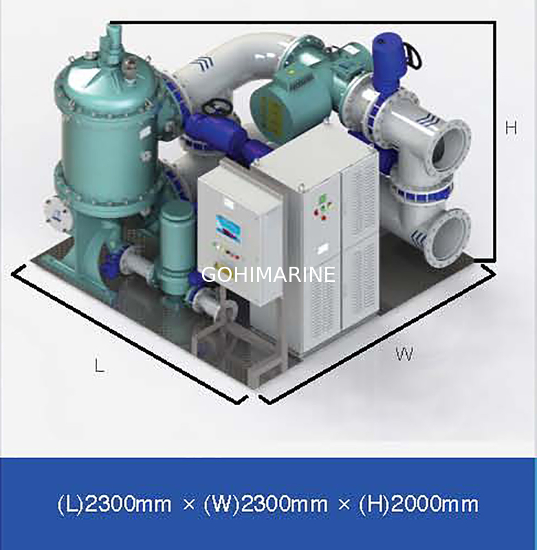 IACS Approved IMO MEPC.279(70) Standard 3000m3/h Marine Ballast Water Management System BWS